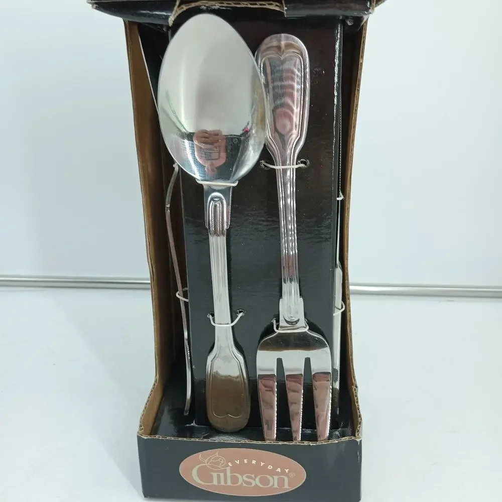 11X Gibson WATERBURY Hostess Set Serving Spoons Pie Server Ladle NIB! NEW